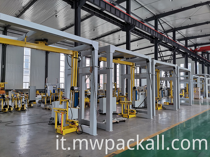 Wrapper di pallet rotanti completamente automatico intelligente per pallet